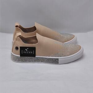 Bernie Mev Womens Comfort Platform Sneakers Size EU 37 Crystal Rhinestone Shoes